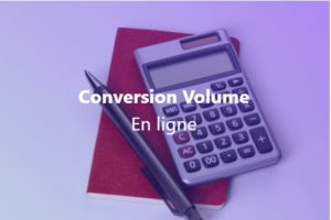 Conversion Volume en ligne
