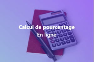 Calcul de pourcentage en ligne