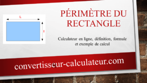 Calcul du périmètre du rectangle - en ligne