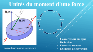 Convertir les unités de moment de force