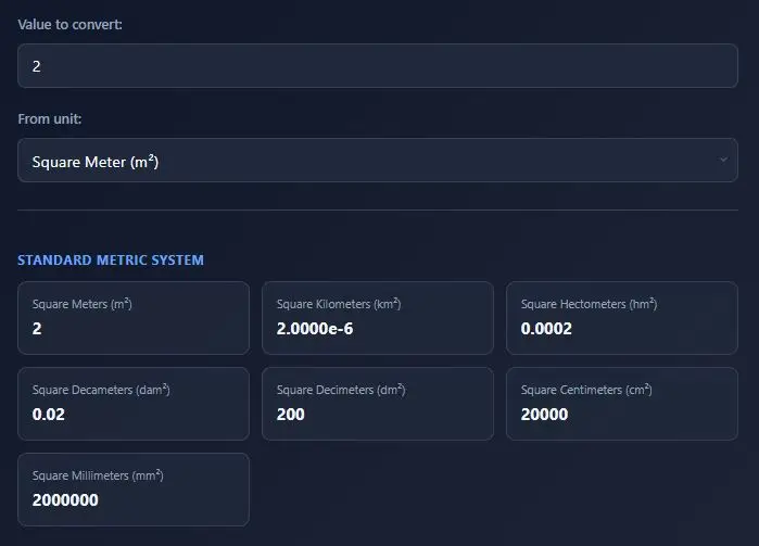 Area Converter – Convert Area Units Instantly